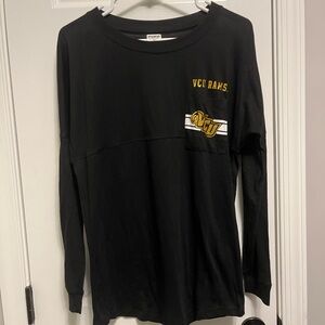 Victoria's‎ Secret Pink VA Commonwealth University Black Long Sleeve Shirt S